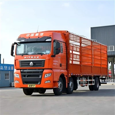 SINOTRUK SITRAK G7H 480HP 8x4 LNG Stake משאית מטען 9.5 מ' משאית גדר למכירה